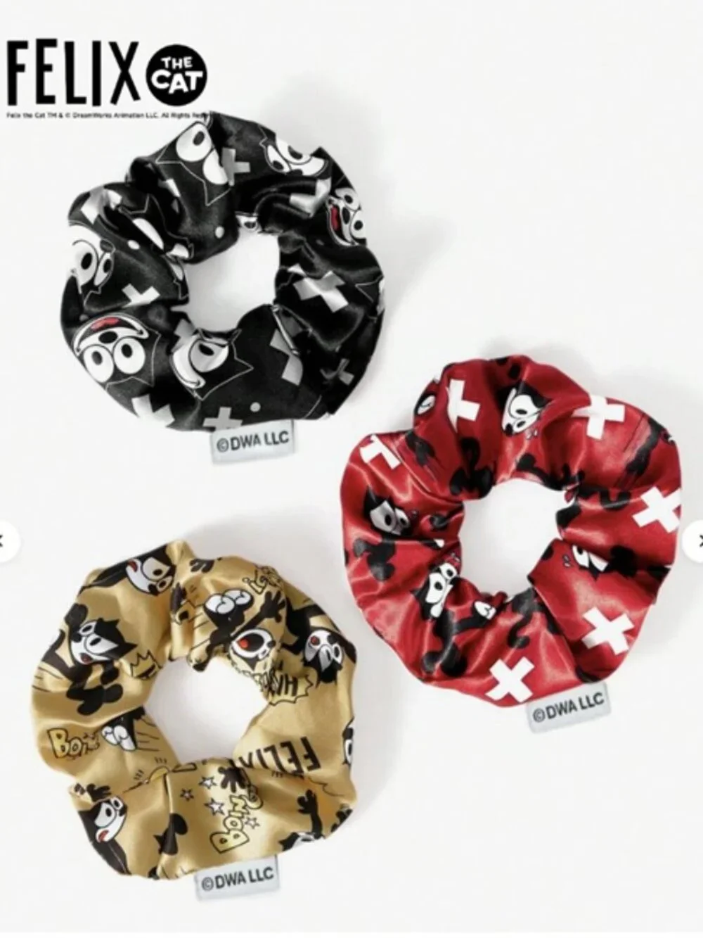 Felix the Cat Scrunchie Set